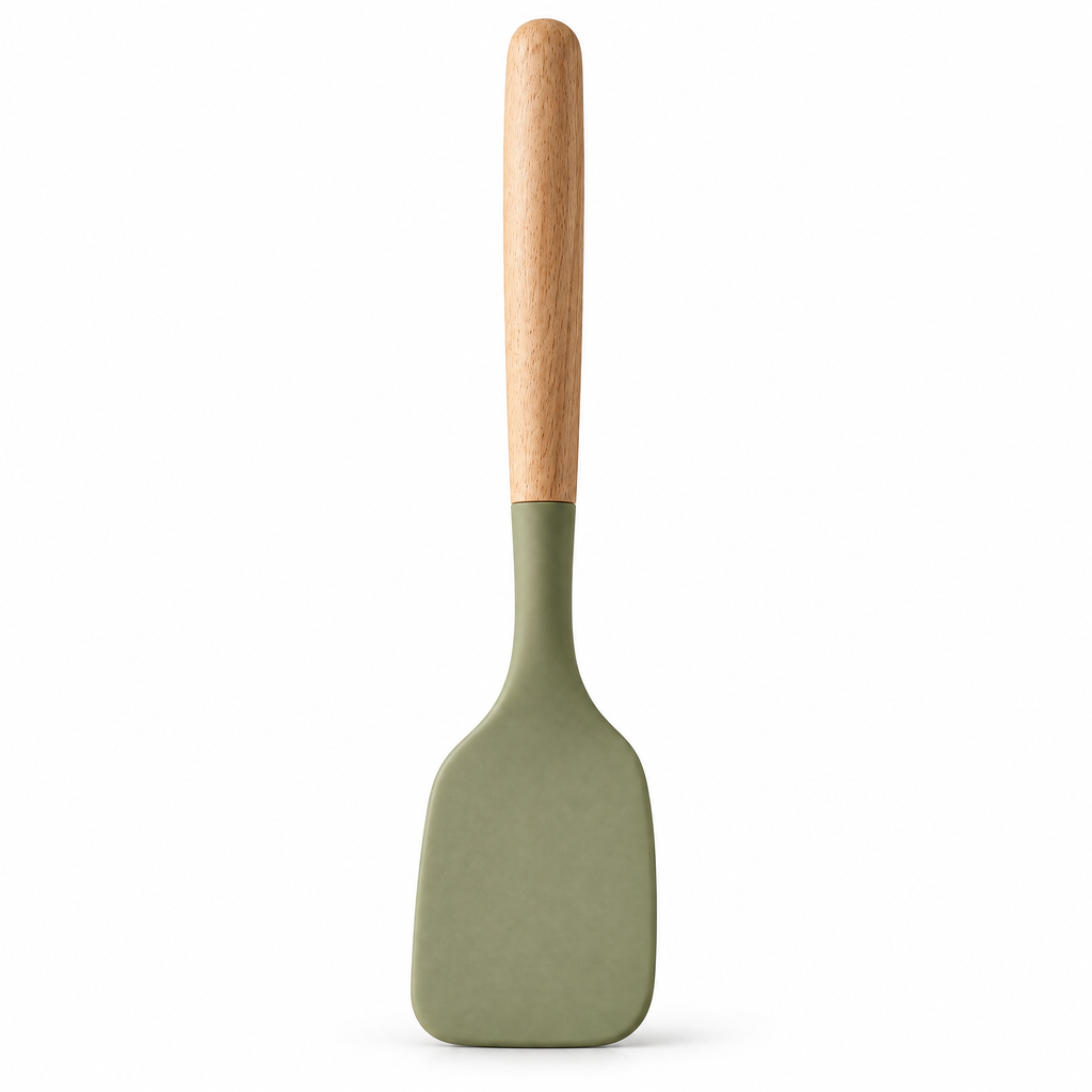 Redmontiq™ Silicone Spatula with Wooden Handle