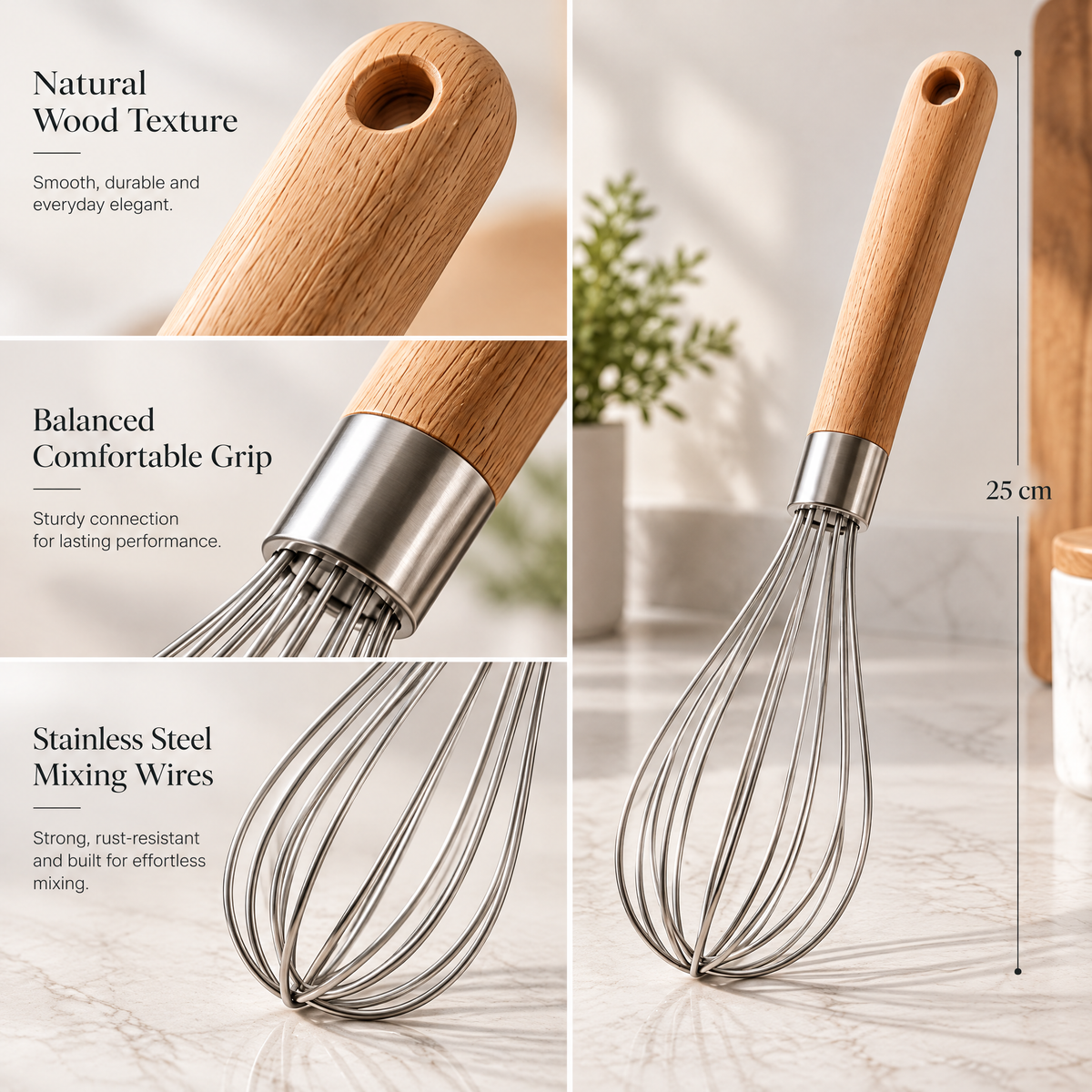 Redmontiq™ Stainless Steel Balloon Whisk