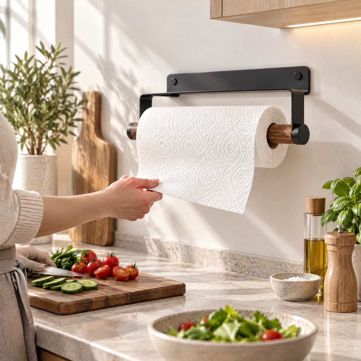Redmontiq™ Wall-Mounted Paper Towel Holder