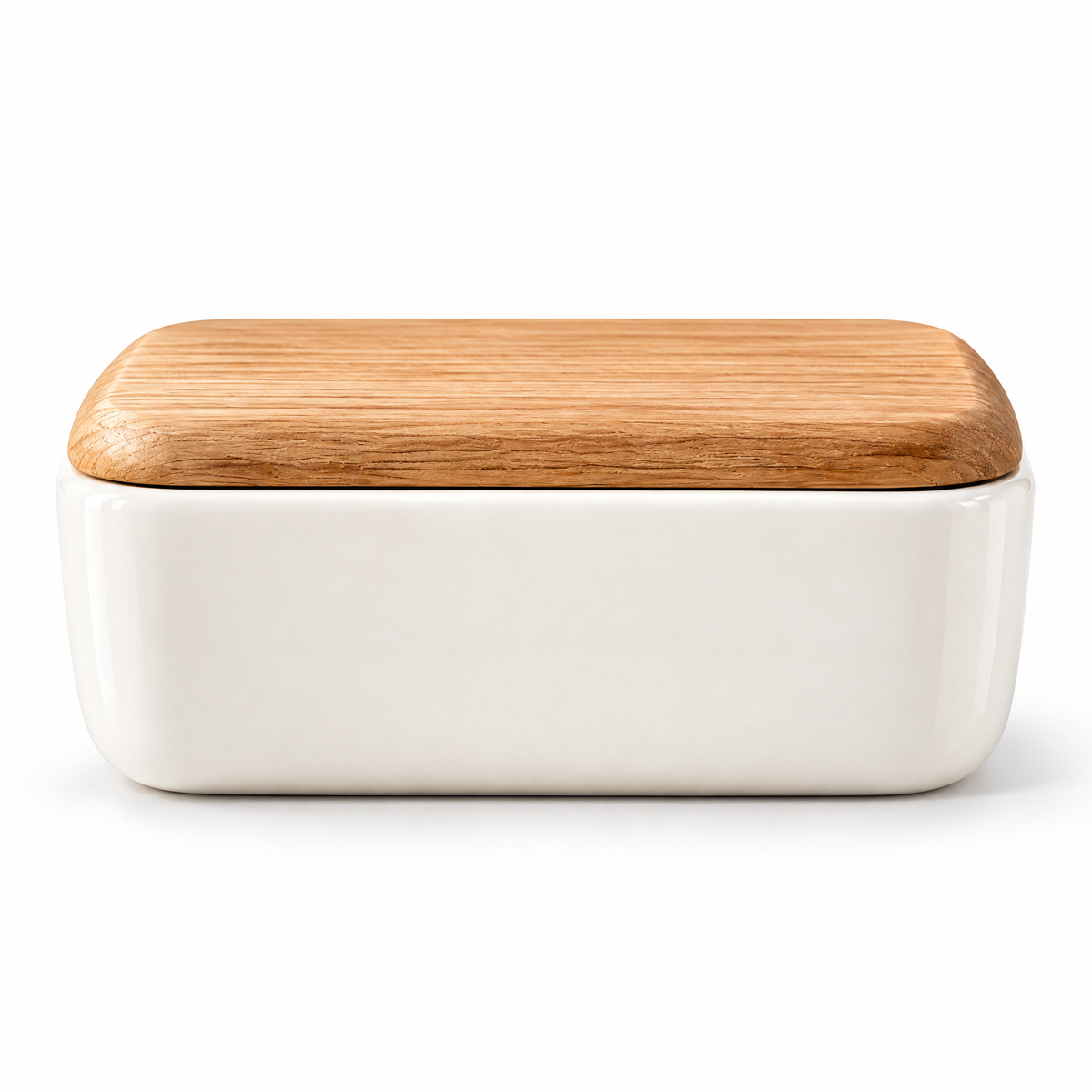 Redmontiq™ Ceramic Butter Dish with Wooden Lid