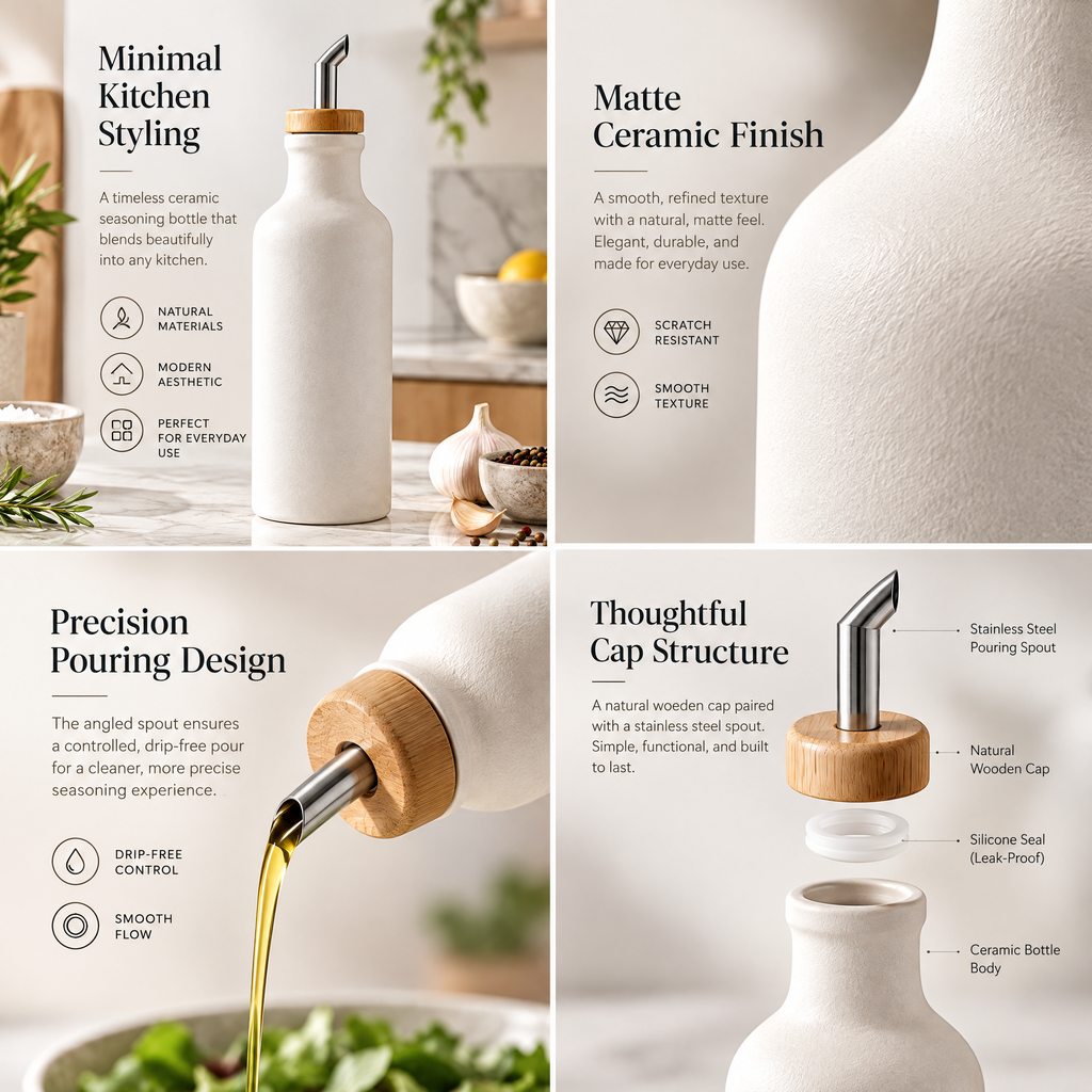Redmontiq™ Ceramic Olive Oil Dispenser