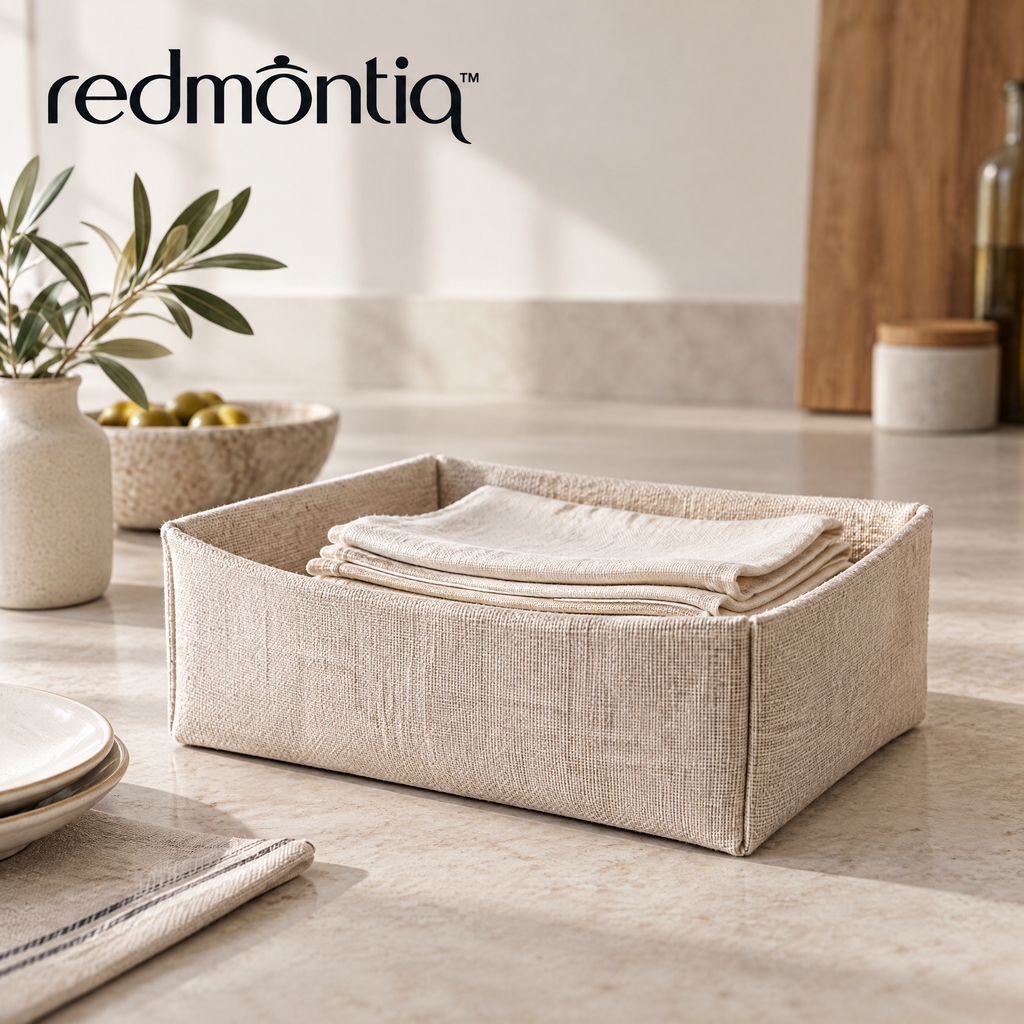 Redmontiq™ Fabric Kitchen Storage Basket