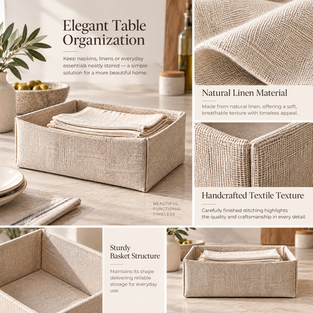 Redmontiq woven fabric basket texture and construction details